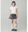 LOW RISE DENIM MINI SKIRT