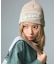 DIAGONAL OVAL LOGO JACQUARD BEANIE