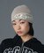 DIAGONAL OVAL LOGO JACQUARD BEANIE