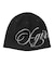 LOGO AND HAZY PATTERN REVERSIBLE BEANIE