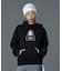SPRAY LOGO AND STUDDED BEANIE