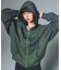 LOGO JACQUARD ZIP UP KNIT HOODIE