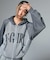 LOGO JACQUARD ZIP UP KNIT HOODIE