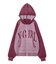 LOGO JACQUARD ZIP UP KNIT HOODIE