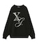 XG MONOGRAM LOGO JACQUARD KNIT TOP