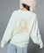 FACE EMBROIDERY KNIT TOP