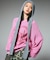 HEART SPRAY LOGO KNIT TOP
