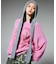 HEART SPRAY LOGO KNIT TOP