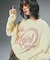 HEART SPRAY LOGO KNIT TOP