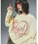 HEART SPRAY LOGO KNIT TOP