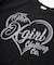 HEART SPRAY LOGO KNIT TOP