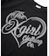 HEART SPRAY LOGO KNIT TOP