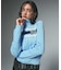 NUMBERING JACQUARD ZIP UP KNIT TOP