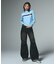 NUMBERING JACQUARD ZIP UP KNIT TOP