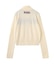 NUMBERING JACQUARD ZIP UP KNIT TOP