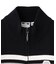 NUMBERING JACQUARD ZIP UP KNIT TOP