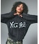 LOGO JACQUARD ZIP UP SHAGGY KNIT TOP