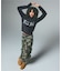 LOGO JACQUARD ZIP UP SHAGGY KNIT TOP