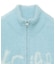 LOGO JACQUARD ZIP UP SHAGGY KNIT TOP