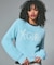 LOGO JACQUARD SHAGGY KNIT TOP