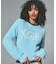 LOGO JACQUARD SHAGGY KNIT TOP