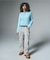 LOGO JACQUARD SHAGGY KNIT TOP