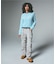 LOGO JACQUARD SHAGGY KNIT TOP