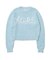 LOGO JACQUARD SHAGGY KNIT TOP