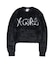 LOGO JACQUARD SHAGGY KNIT TOP