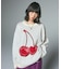 CHERRY JACQUARD KNIT TOP