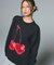 CHERRY JACQUARD KNIT TOP