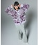 COLLAGE GRAPHIC JACQUARD KNIT CARDIGAN