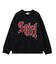 SCRATCHED LOGO JACQUARD KNIT TOP
