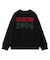SCRATCHED LOGO JACQUARD KNIT TOP