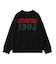 SCRATCHED LOGO JACQUARD KNIT TOP