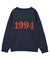 SCRATCHED LOGO JACQUARD KNIT TOP