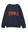 SCRATCHED LOGO JACQUARD KNIT TOP