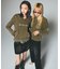 FADED WOVEN MIX KNIT HOODIE