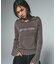 FADED WOVEN MIX KNIT HOODIE