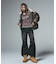 FADED WOVEN MIX KNIT HOODIE