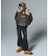 FADED WOVEN MIX KNIT HOODIE