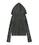 FADED WOVEN MIX KNIT HOODIE