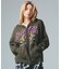 COLLEGE LOGO JACQUARD ZIP UP KNIT HOODIE