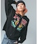 COLLEGE LOGO JACQUARD ZIP UP KNIT HOODIE