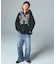 COLLEGE LOGO JACQUARD ZIP UP KNIT HOODIE