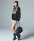 COLLEGE LOGO JACQUARD ZIP UP KNIT HOODIE