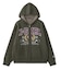 COLLEGE LOGO JACQUARD ZIP UP KNIT HOODIE
