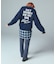 CURSIVE LOGO AND FACE JACQUARD KNIT TOP