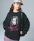CURSIVE LOGO AND FACE JACQUARD KNIT TOP