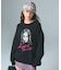 CURSIVE LOGO AND FACE JACQUARD KNIT TOP